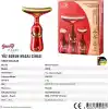 Titreşimli Yüz ve Boyun Kırışıklık Giderici Masaj Aleti - 3 Farklı Başlık, Titreşimli Cilt Sıkılaştırıcı, Boyun ve Gıdı Zayıflatıcı Etki, Kablosuz Cilt Güzelleştirme Cihazı