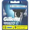 Gillette Mach3 Turbo Yedek Tıraş Bıçağı - 12li