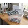 Orret Home Bölmeli ve Katlı Plastik Organizer Makyaj Düzenleyici – Kilitli Takım Sandığı Organizer Kutu, Taşıma Kulplu Çok Amaçlı Düzenleyici, Katlı Saklama Kutusu (ASORTİ RENK) (9 Litre)