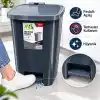 Miss Collection Lüx Serisi Pedallı 25 Litre Çöp Kovası Antrasit