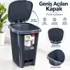 Miss Collection Lüx Serisi Pedallı 25 Litre Çöp Kovası Antrasit