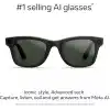 Ray-Ban Meta Wayfarer Gen 2 Akıllı Gözlük, 12 MP Kamera, 3K Video, Meta AI, 8 Saat Pil, Transitions Şeffaf/Grafit Yeşil Lens, Parlak Siyah, 50-22