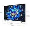 TCL 65 inç Akıllı TV 65T8C 4K QLED Renkli Quantum Crystal HDR10+ Oyun Google TV, 144Hz Doğal Yenileme Hızı, ONKYO 2.1 Hi-Fi Ses Sistemi, Dolby Atmos, DTS Virtual X, MEMC, Game Master (2025 Modeli)