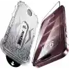 Minesk iPhone 17 Pro Max/18 Pro Max ile Uyumlu Hizalama Aparatlı Takılırken Camın Altında Kesinlikle Toz Bırakmayan Darbelere Karşı Ekstra Güçlü Ekran Koruyucu (Kolay Kurulum, 17 PRO MAX-18 PRO MAX)