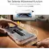 Minesk iPhone 17 Pro Max/18 Pro Max ile Uyumlu Hizalama Aparatlı Takılırken Camın Altında Kesinlikle Toz Bırakmayan Darbelere Karşı Ekstra Güçlü Ekran Koruyucu (Kolay Kurulum, 17 PRO MAX-18 PRO MAX)
