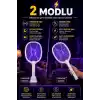TELVESSE 3000V Şarjlı Elektrikli Sinek Raketi Standlı Sivrisinek Haşere Öldürücü Sineklik Haşere Aleti D028