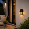 Orret Home Güneş Enerjili Solar Duvar Lambası, Ampul Görünümlü Sıcak Işık, Hareket Sensörlü IP65 Dış Mekan Aplik, Bahçe Balkon Teras Kapı Giriş Aydınlatma