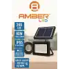 Amber LED 268 LEDli Solar Projektör – 60W, 5400 Lümen, 10 Metre Kablolu, IP65 Su Geçirmez, 6500K Beyaz Işık, Hareket Sensörlü Güneş Enerjili Dış Mekan Aydınlatma