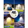 Amber LED 268 LEDli Solar Projektör – 60W, 5400 Lümen, 10 Metre Kablolu, IP65 Su Geçirmez, 6500K Beyaz Işık, Hareket Sensörlü Güneş Enerjili Dış Mekan Aydınlatma