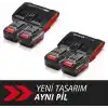 Einhell Orijinal Starter Kit 2x 4,0 Ah PXC Akü ve 3A Twincharger 4512112