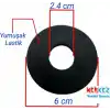 Serel Uyumlu Gömme Rezervuar Rezervuar Boşaltma Grubu Contası (Yumuşak Lastik Conta) Siyah