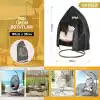 HAEGS Bahçe Salıncağı Örtüsü, Rattan Salıncak Koltuk Koruma Kılıfı Brandası, Hamak Sandalye Dış Mekan Su Geçirmez Mobilyası Koruyucu Örtü - 190 x 115cm