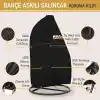 HAEGS Bahçe Salıncağı Örtüsü, Rattan Salıncak Koltuk Koruma Kılıfı Brandası, Hamak Sandalye Dış Mekan Su Geçirmez Mobilyası Koruyucu Örtü - 190 x 115cm