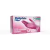 Dolphin Pembe Nitril Eldiven Pudrasız (M) 100lü Paket