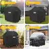 Haegs BBQ Mangal Örtüsü, Gazlı, Kömürlü Grill Koruma Brandası, Su geçirmez, Outdoor Dış Mekan Barbekü Mangal Kılıfı - 120-60-120 cm