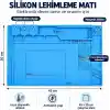 Elektronik Devre Lehimleme Telefon Tamir ve Onarım Matı, Isıya Dayanaklı Özel kapaklı bölmeli Silikon Matı (450X300mm)