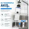 SOGUD Filtreli Musluk Başlığı Seti Beyaz - 360° Döner Su Tasarruflu Perlatör Aparatı - Arıtmalı Kireç Önleyici Mutfak Banyo Lavabo Ucu - Krom Kaplama Yüksek Basınçlı Model - 3 Yedek Filtreli