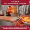 Sinbo SFH-3399 1000W (2x500W) Quartz Isıtıcı | 2 Kademeli Isı Ayarlı, Devrilme Emniyetli, Masa ve Yer Tipi Hızlı Isıtıcı