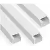 4 Metre (12x12mm) Kendinden Yapışkanlı Kablo Kanalı | 4m (10 Adet x 40cm) Kablo Gizleyici