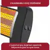 Sinbo SFH-3399 1000W (2x500W) Quartz Isıtıcı | 2 Kademeli Isı Ayarlı, Devrilme Emniyetli, Masa ve Yer Tipi Hızlı Isıtıcı