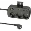 SMAYLİNG 3lü Priz + 4 USB (2 Type-C + 2 USB-A) Çoklayıcı | Duvara Monte Edilebilir, Aç/Kapa Anahtarı, Akım & Kısa Devre Koruma, Yüksek Güç