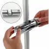 Fause Ayarlanabilir Duş Başlığı Boru Gezeri Mafsal Sürgü Askısı KY101 (Krom, Oval)