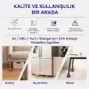 TİNEKE Robot Süpürge Mobilya Ayağı Ve Dolap Yükseltici Ayak Kaydırmaz Ve Yükseltici 4Lü KAHVERENGİ KARE (4 CM)