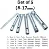 AEE® 6 Parça Kovan Anahtarı Seti – Torklu Buji Sökme Takma Takımı – 8-9/10-11/12-13/14-15/16-17 mm – Cırcır Uyumlu Kovan Lokma Anahtar Takımı – El Aletleri İçin Dayanıklı Metal