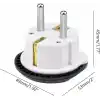 2 ADET Evrensel Uluslararası Priz Fiş Adaptör Çevirici 16A 250V Seyahat fişi Dönüştürücü Adaptörü, 200den fazla ülkede ABD/Avustralya/UK, CE sertifikalı