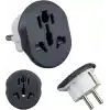 2 ADET Evrensel Uluslararası Priz Fiş Adaptör Çevirici 16A 250V Seyahat fişi Dönüştürücü Adaptörü, 200den fazla ülkede ABD/Avustralya/UK, CE sertifikalı
