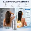 Bluefox Platinum Duş Filtresi, KDF 55 + Aktif Karbon + C Vitamini, Klor ve Ağır Metallerin Azaltılmasına Yardımcı, Saç ve Cilt Dostu, Evrensel 1/2 Uyumlu, Aletsiz Montaj