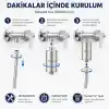 Bluefox Platinum Duş Filtresi, KDF 55 + Aktif Karbon + C Vitamini, Klor ve Ağır Metallerin Azaltılmasına Yardımcı, Saç ve Cilt Dostu, Evrensel 1/2 Uyumlu, Aletsiz Montaj
