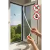 Pratik Sineklik Hazır Tül Sineklik Tek Kanat 75 cm x 125 cm, Kapı ve Pencere Uyumlu Pimapen için Böcek Ve Sinek Engelleyici Tül, 4 metre Yapıştırma Bantlı