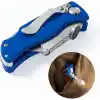WORKPRO WP211006 Ağır Hizmet Paslanmaz Çelik Gövde Katlanır Rötuş Maket Bıçağı + 6 Adet Yedek Bıçak