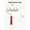 Orret Home 20 cm Boya Rulosu ve Yedek Rulo Seti Profesyonel Boya Badana Rulosu Duvar Boyama Rulosu Tüy Bırakmaz Rulo Fırça Seti (ASORTİ RENK)