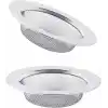 Gider süzgeci, duş süzgeci, lavabo süzgeci, duş gider süzgeci, saç süzgeci, lavabo, gider süzgeci, lavabo, gider süzgeci, duş, paslanmaz çelik, çap 7,8 cm, 2 adet