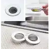 Gider süzgeci, duş süzgeci, lavabo süzgeci, duş gider süzgeci, saç süzgeci, lavabo, gider süzgeci, lavabo, gider süzgeci, duş, paslanmaz çelik, çap 7,8 cm, 2 adet