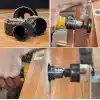 AEE® 11 Parça Buat Açma Panç Seti Duvar Ahşap Plastik Kartonpiyer Daire Delik Açma Aparatı Aleti Matkap Ucu Delici Testere