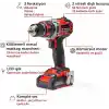 Einhell Professional Akülü Darbeli Vidalama TP-CD 18/50 Li-i BL Kit 4513940