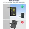 Baseus Enercore Evrensel Priz Adaptörü 70W Geri Çekilebilir Kablolu, 2 AC Prizi + 2USB-A + 1USB-C ile Uluslararası Seyahat Şarj Cihazı, ABD, İngiltere, Çin, Japonya, Tayland ile Uyumlu