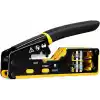 PrimeX PX-8070Y Yeni Nesil EZ RJ45 Pense, Cat6 Cat7 RJ45/RJ11 Network Kablo Sıkma Pensesi, Bıçaklı Profesyonel Ethernet Pense, Modüler Jack Crimp Aracı