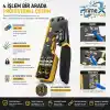 PrimeX PX-8070Y Yeni Nesil EZ RJ45 Pense, Cat6 Cat7 RJ45/RJ11 Network Kablo Sıkma Pensesi, Bıçaklı Profesyonel Ethernet Pense, Modüler Jack Crimp Aracı