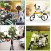 2 ADET Geniş Açı Bisiklet -Scooter Gidon Aynası - Dikiz Aynası Bisiklet Aksesuarı Bisiklet Ayna