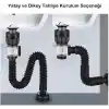 Koku Haşere önleyici banyo lavabo gider Borusu, kolay kurulum, genişletilebilir banyo ve lavaboları için lavabo uzatma borusu