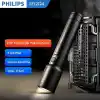 Philips SFL2124 250 Lümen 5W Led El Feneri Teleskopik Zoom Sos Modlu Metal Gövdeli Şarj Edilebilir Uzun Menzilli Flashlight