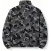 Oversize Peluş Erkek İçi Polarlı Tam Fermuarlı Sherpa Sonbahar Kış Kadın Polar Sweatshirt OVERSIZE-PELUS (Lacivert, M)