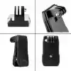 TELESIN Eyeon 360 derece döner sırt çantası tutucu klips kelepçe montaj 3 yollu ayarlanabilir tutma sapı sabitleyici GoPro Hero 2018 7 6 5 4 3/Session, Xiaomi YI, Akaso, Campark, Crosstour, Victure aksesuarı için