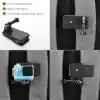 TELESIN Eyeon 360 derece döner sırt çantası tutucu klips kelepçe montaj 3 yollu ayarlanabilir tutma sapı sabitleyici GoPro Hero 2018 7 6 5 4 3/Session, Xiaomi YI, Akaso, Campark, Crosstour, Victure aksesuarı için