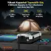 Groove F04 21800 mAh, 6000A Tepe Akımı Profesyonel Akü Takviye Cihazı + Lastik Şişirme Kompresörlü Taşınabilir Jump Starter Dizel ve Benzinli Araçlar İçin