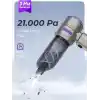 Ahv-02 Kablosuz Araç Içi Süpürge Mor | 21000Pa Güçlü Vakum | Fırçasız Motor | Üfleme & Vakum Ö